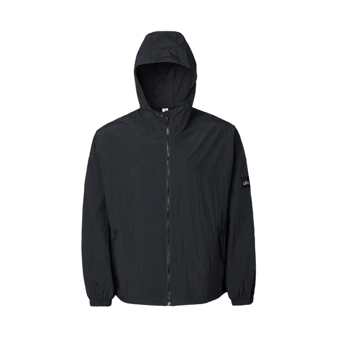 알로 요가 밴티지 나일론 립스탑 트랙 자켓 블랙(Alo Yoga Vantage Nylon Ripstop Track Jacket Black)