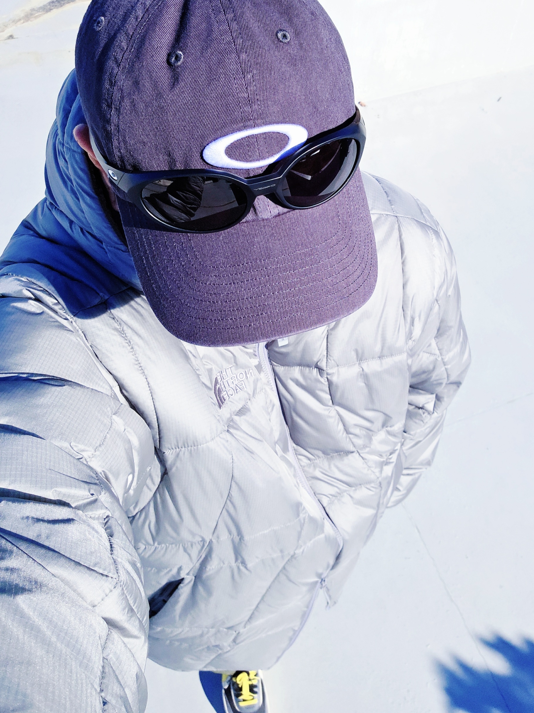 Oakley Eye Jacket Redux Matte Black Frame Prizm Grey Lenses High Bridge Fit, Oakley Remix Dad Hat Blackout 착용 스타일