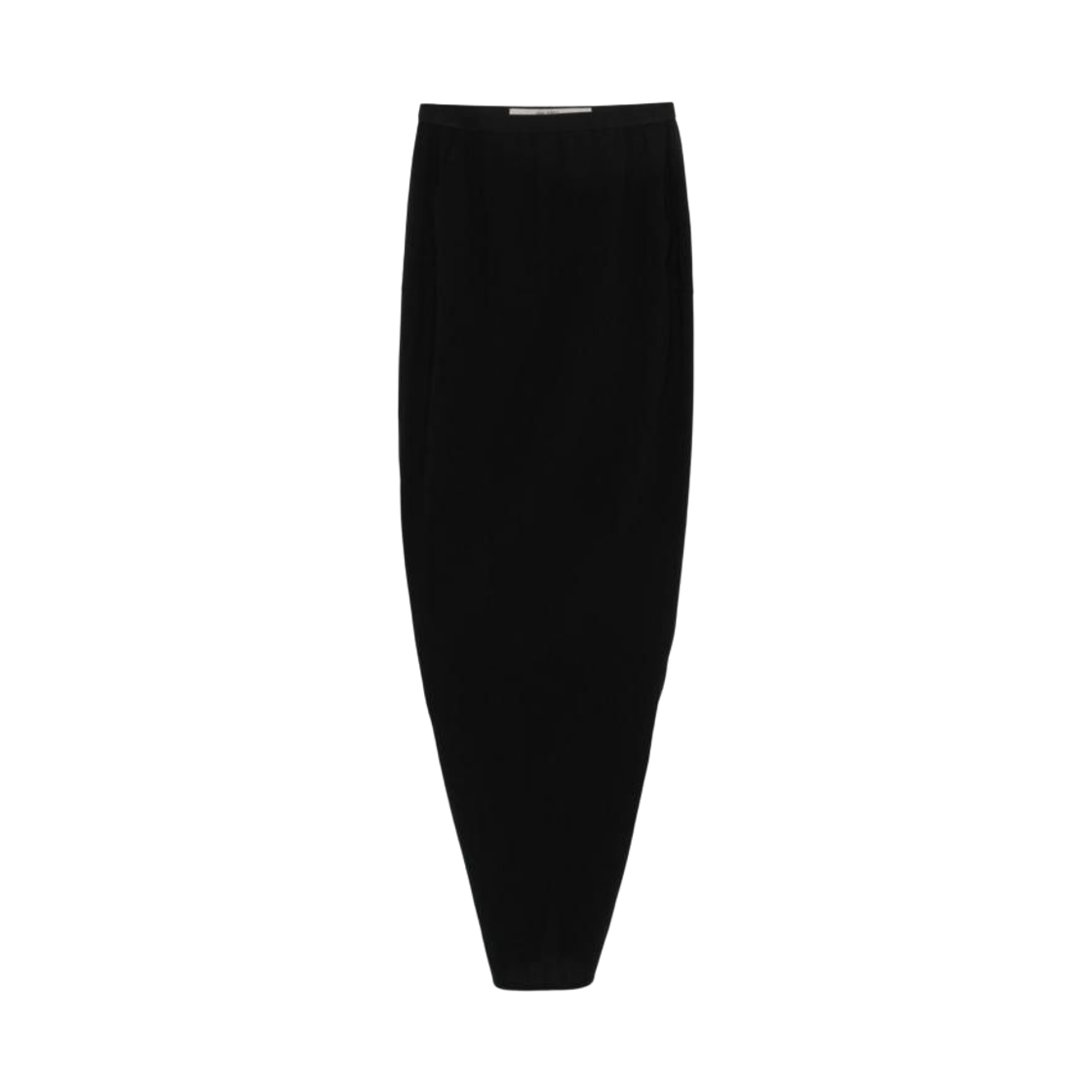 RP01E7331-WLP-09 (W) Rick Owens Soft Pillar Long Skirt Black