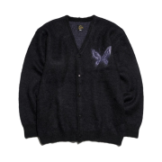 Needles x Studious Mohair Papillon 1 Cardigan Black