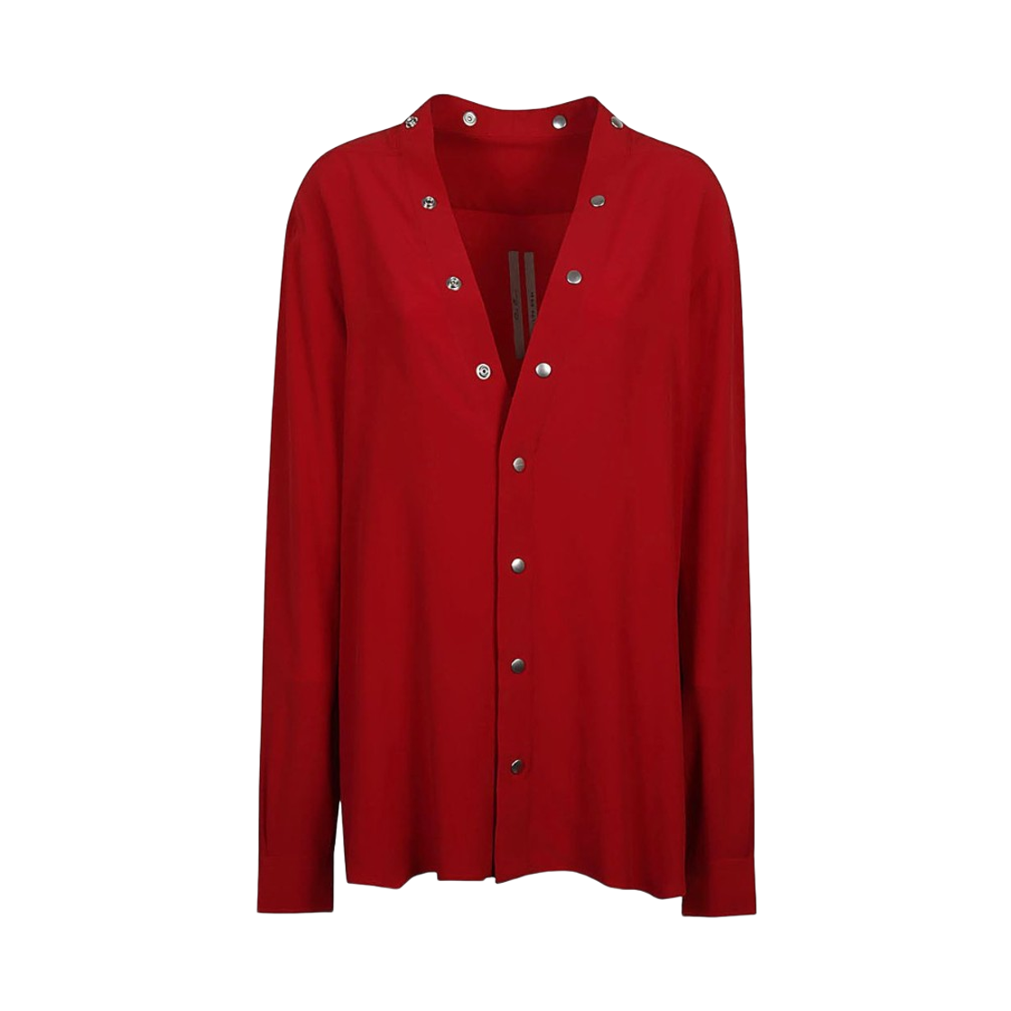 RP01D2242-CC-03 (W) Rick Owens Silk Blend Shirt Red