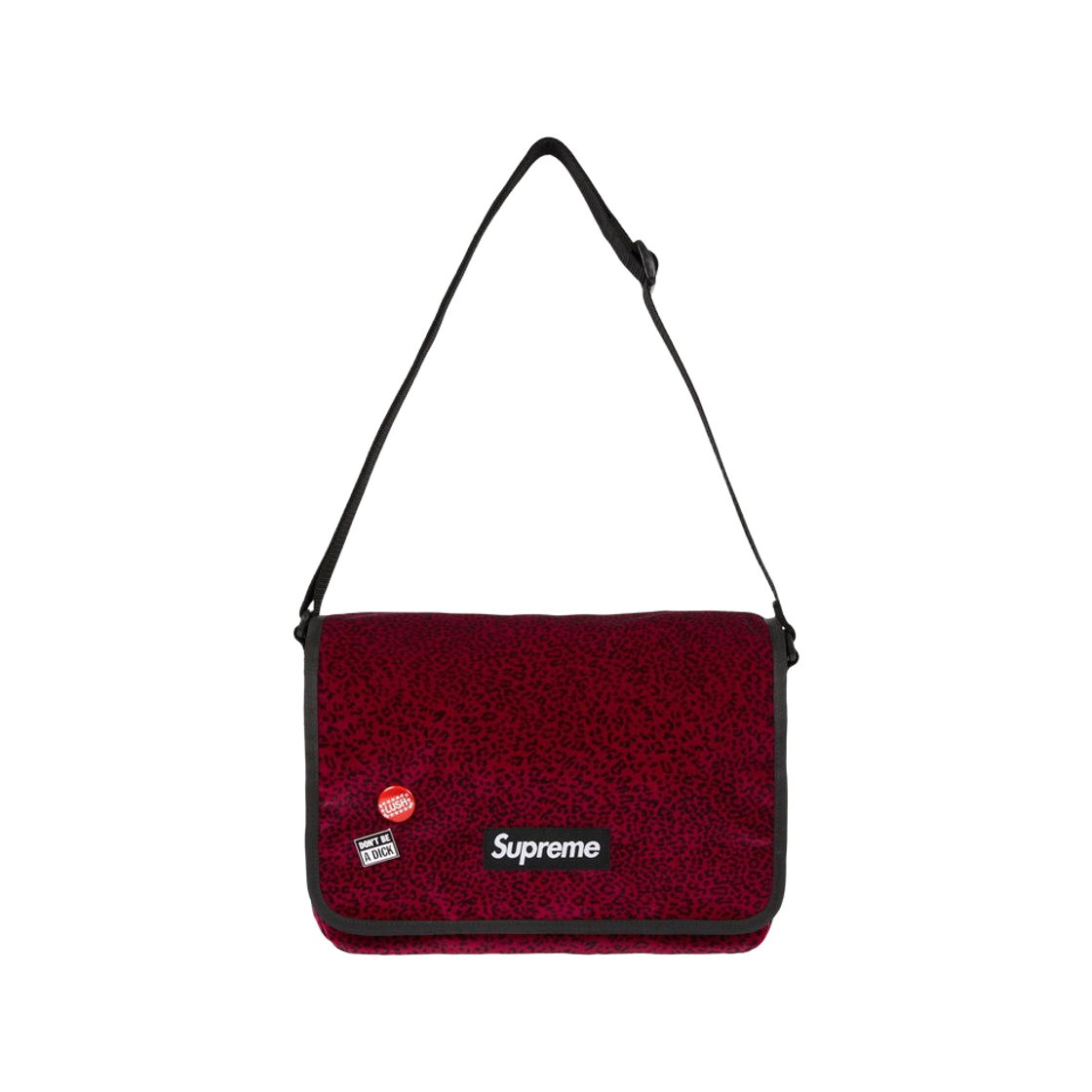 슈프림 벨벳 스몰 메신저 백 레드 레오파드 - 25FW(Supreme Velvet Small Messenger Bag Red Leopard - 25FW)