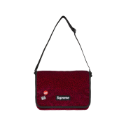 Supreme Velvet Small Messenger Bag Red Leopard - 25FW