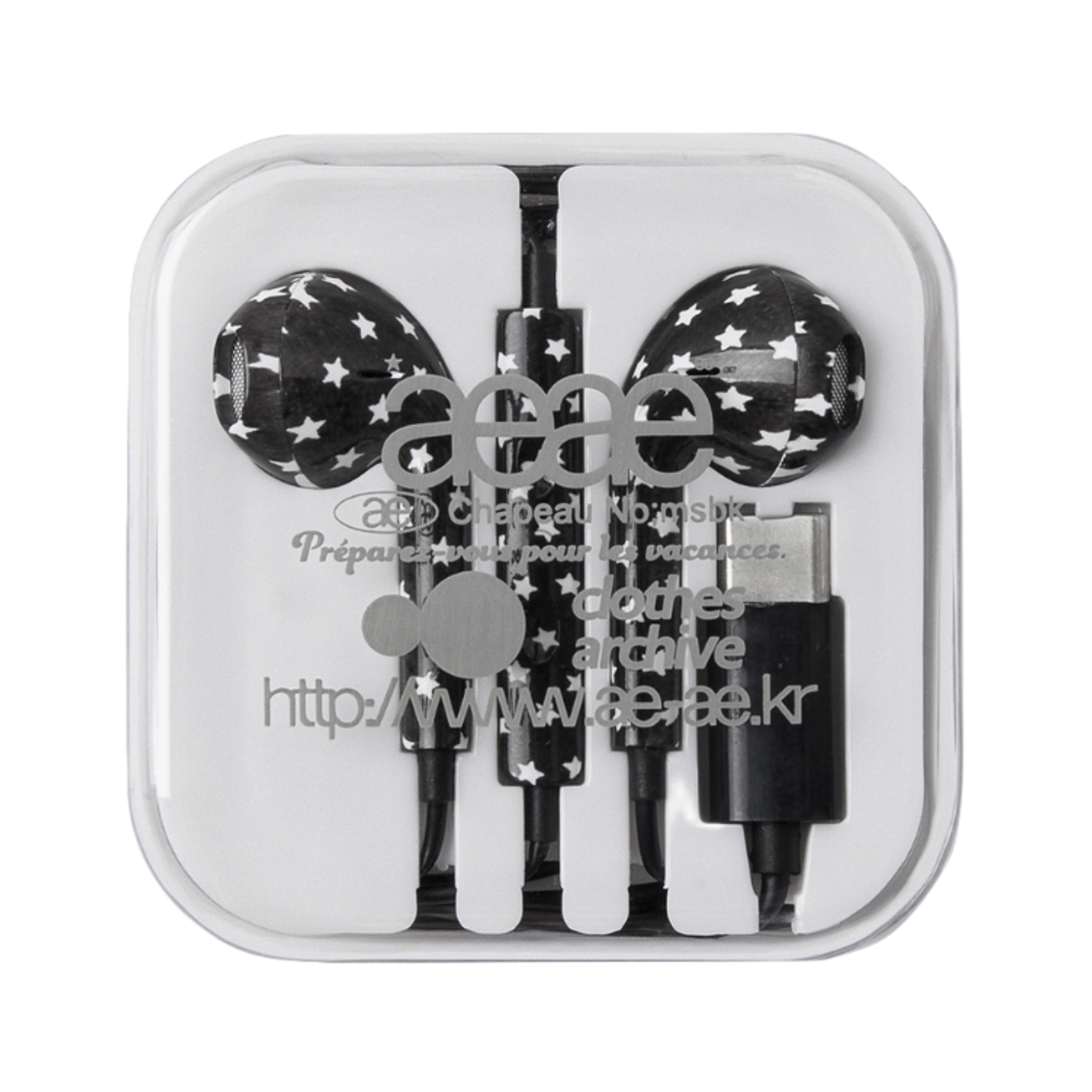 - AEAE USB-C AE Custom Earphones Black (Korean Ver.)