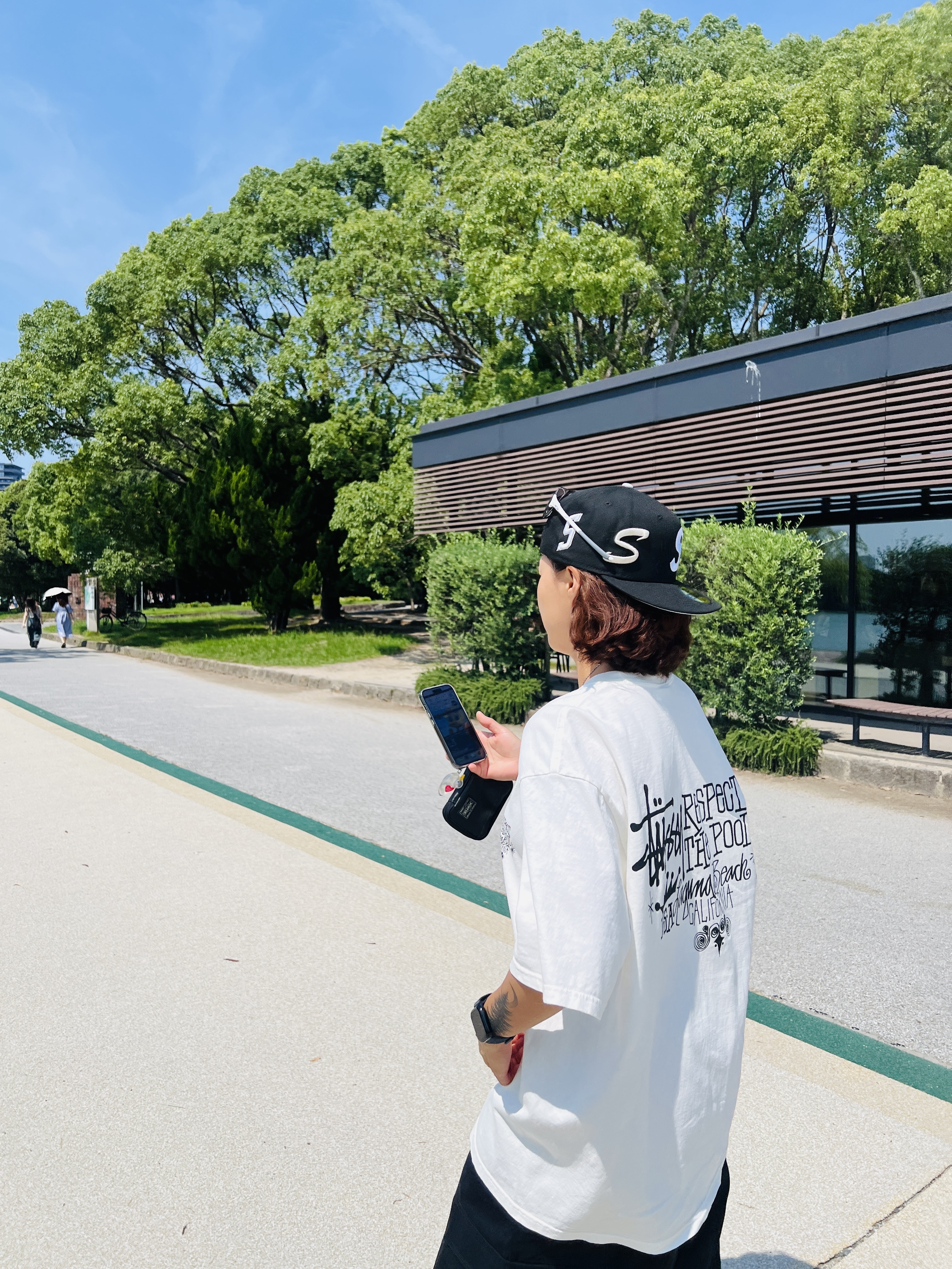 Supreme Side Mesh Camp Cap Black - 25SS, Supreme Yashica MF-1 Camera Red - 21SS 착용 스타일 - 8