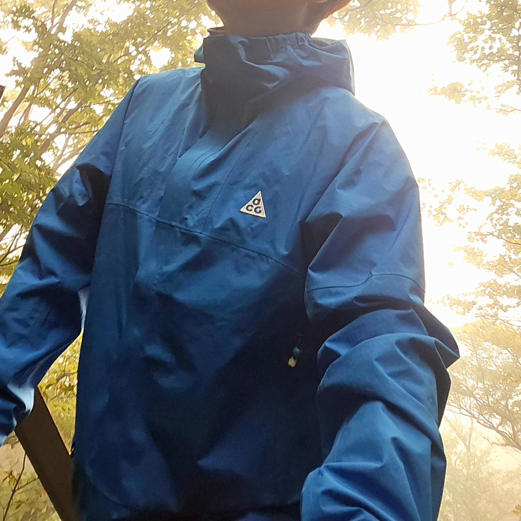 Nike ACG Storm-Fit ADV Cascade Rains Full Zip Jacket Light Photo Blue Summit White - Asia 착용 스타일