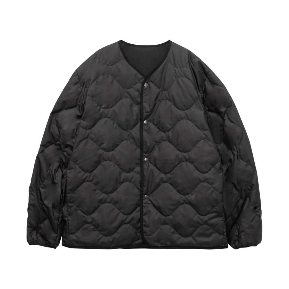 S25FA054 Nanamica Reversible Down Cardigan Black