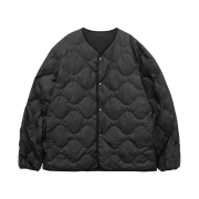 Nanamica Reversible Down Cardigan Black