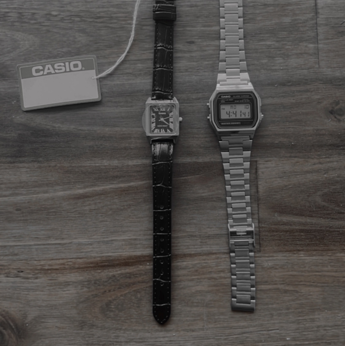 Casio LTP-V007L-1B, Casio A-158WA-1 착용 스타일