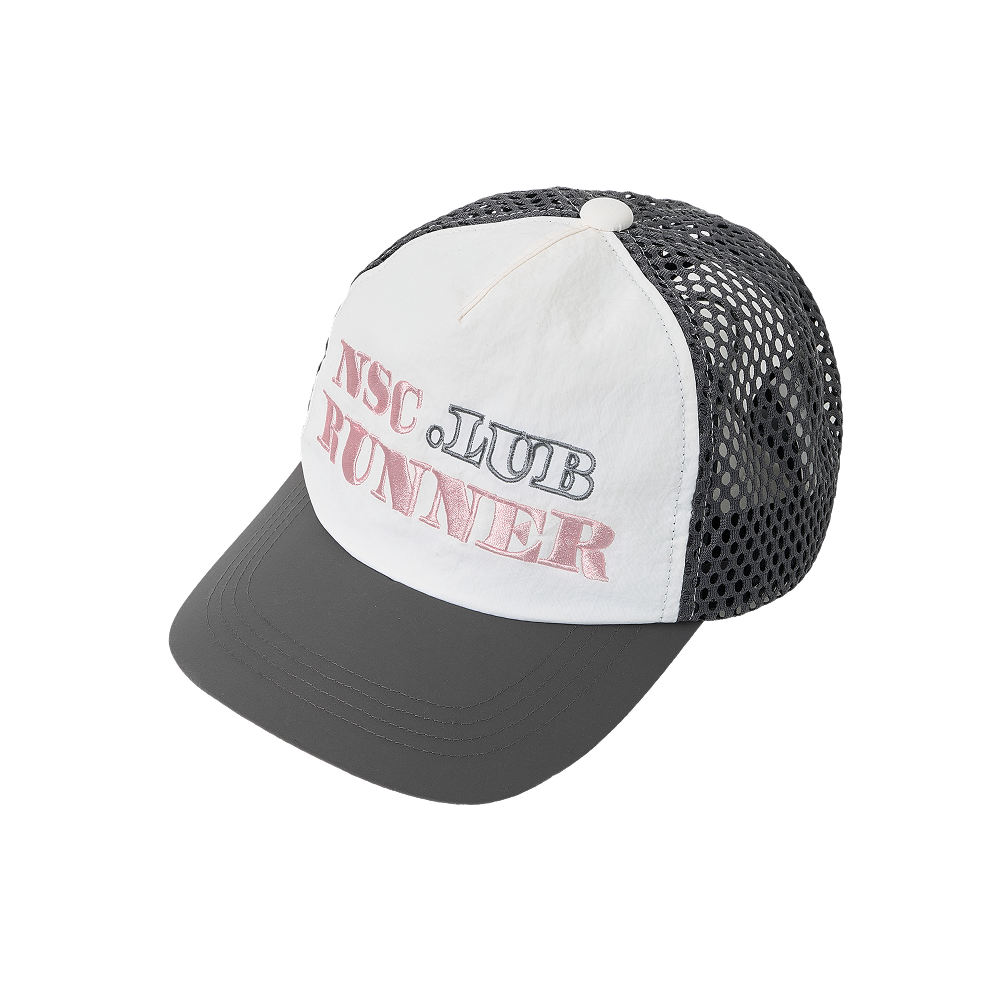 네거티브 스플릿 클럽 러너스 트러커 메쉬캡 그레이(negative split club Runners Trucker Mesh Cap Gray)