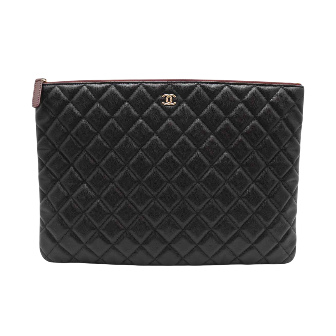 ITG5HIBP6JNL Chanel Classic Large Caviar Clutch 26 Series