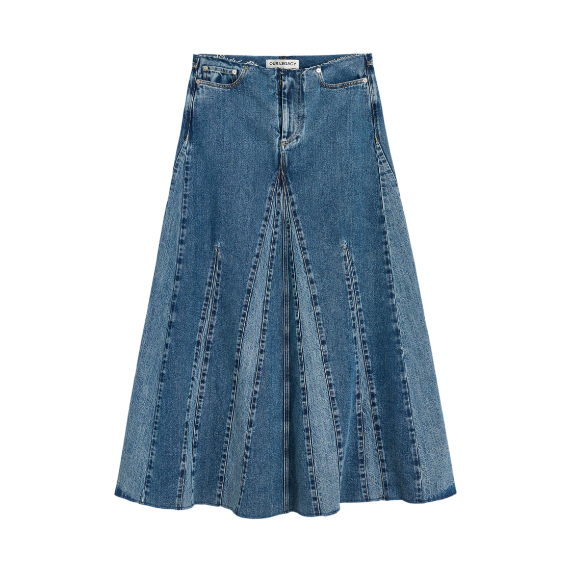W4254RR (W) Our Legacy Rebel Skirt Rodeo Wash Broken Twill