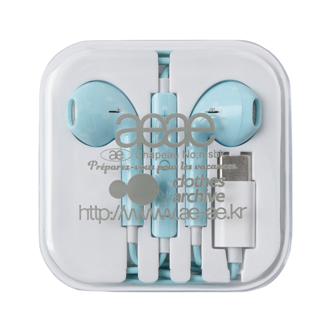 - AEAE USB-C AE Custom Earphones Skyblue (Korean Ver.)