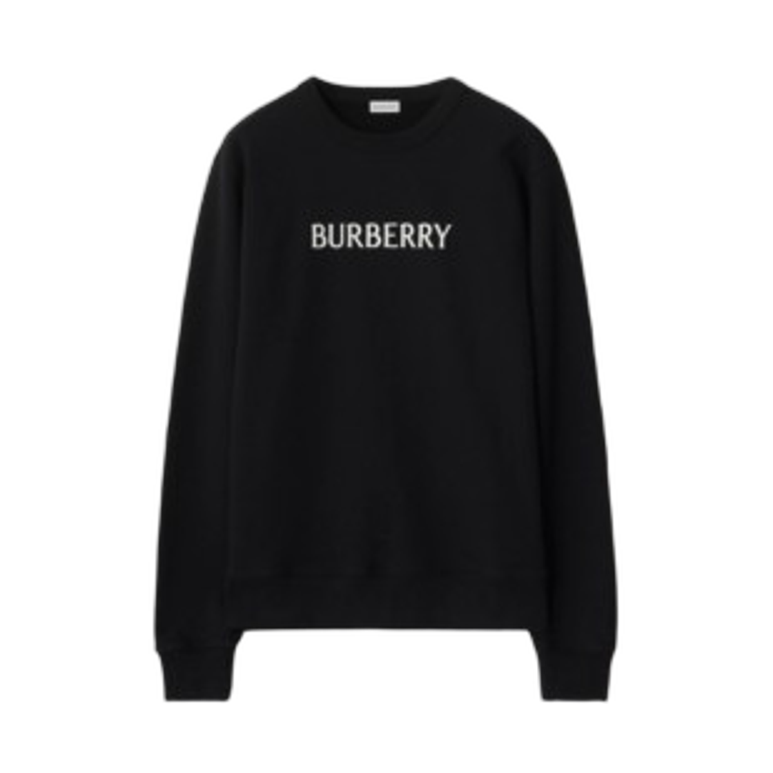 81190001 Burberry Logo Cotton Sweatshirt Black