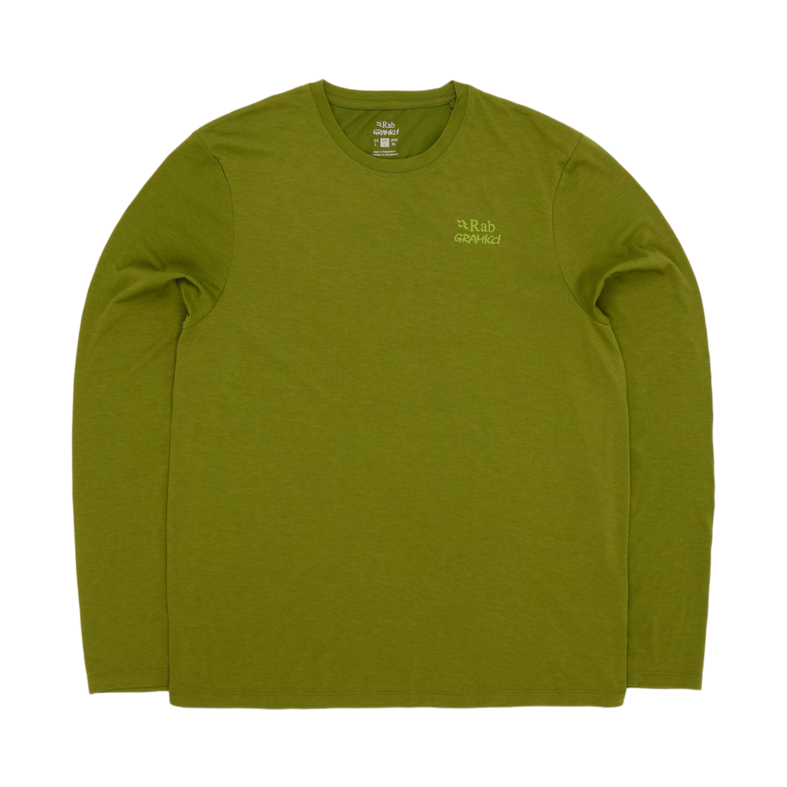 랩 x 그라미치 크림프 롱슬리브 티셔츠 메도우(Rab x Gramicci Crimp Long Sleeve T-Shirt Meadow) - 1