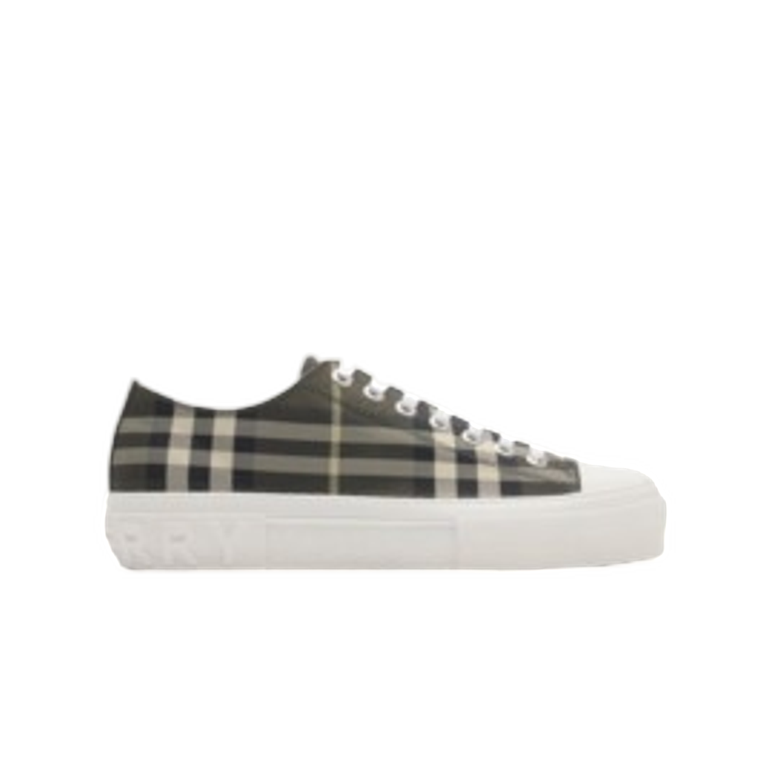 버버리 체크 나일론 블렌드 스니커즈 티킷 브라운(Burberry Check Nylon Blend Sneakers Thicket Brown)