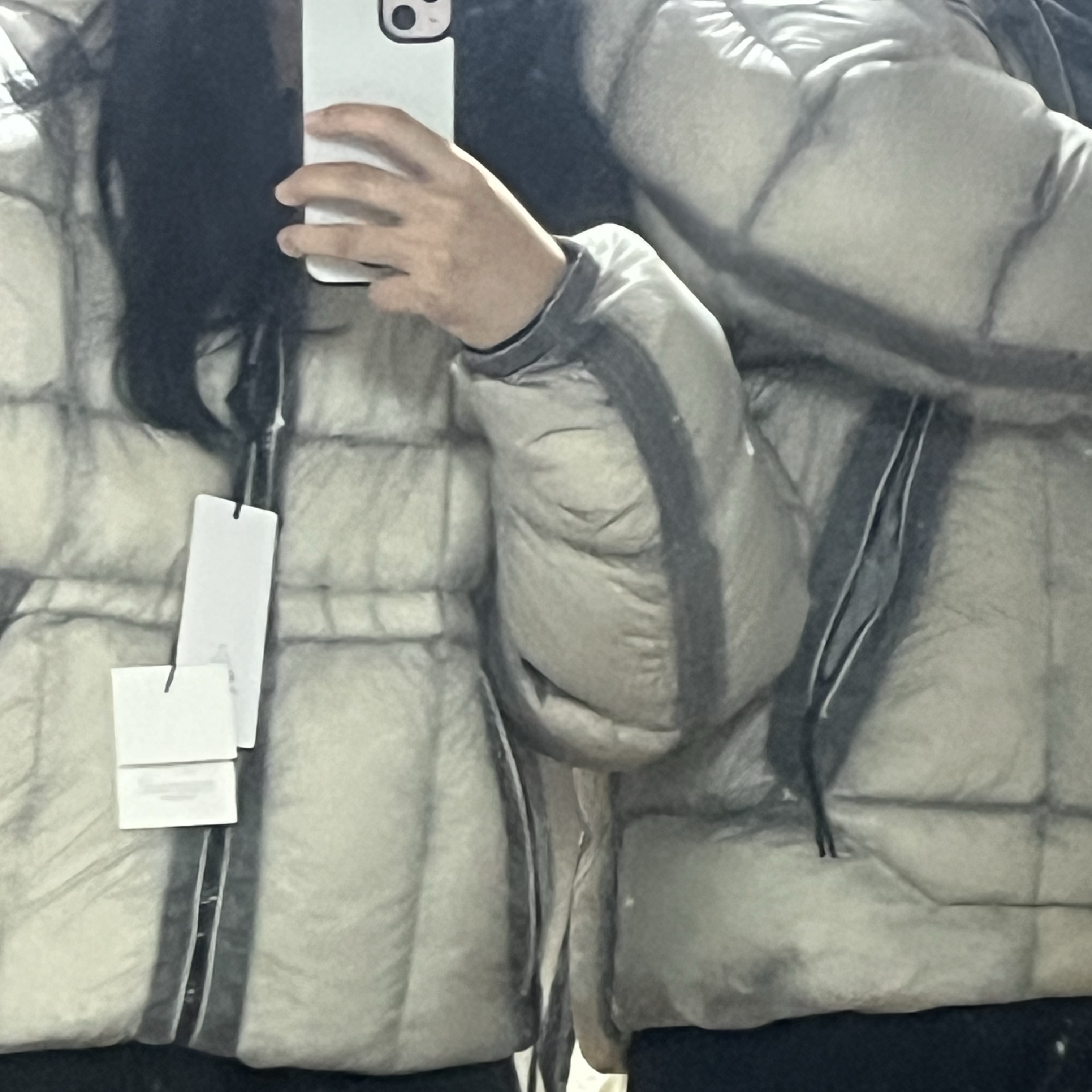 C.P. Company Korea Exclusive D.D. Shell Hooded Down Jacket Lunar Rock - 25FW 착용 스타일