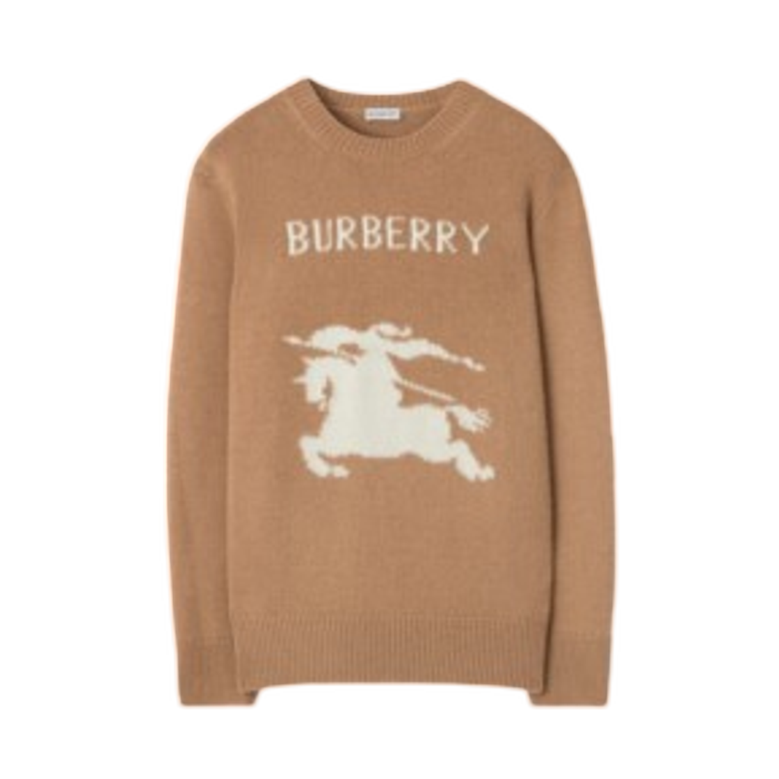 81156421 Burberry EKD Wool Cashmere Sweater Camel