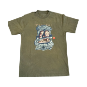 Travis Scott Cactus Jack x Murakami Takashi Melted Utopia Zodiac T-Shirt Olive