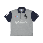 Protocol Index x Vandy The Pink Paneled Pique Shirt Melange Grey