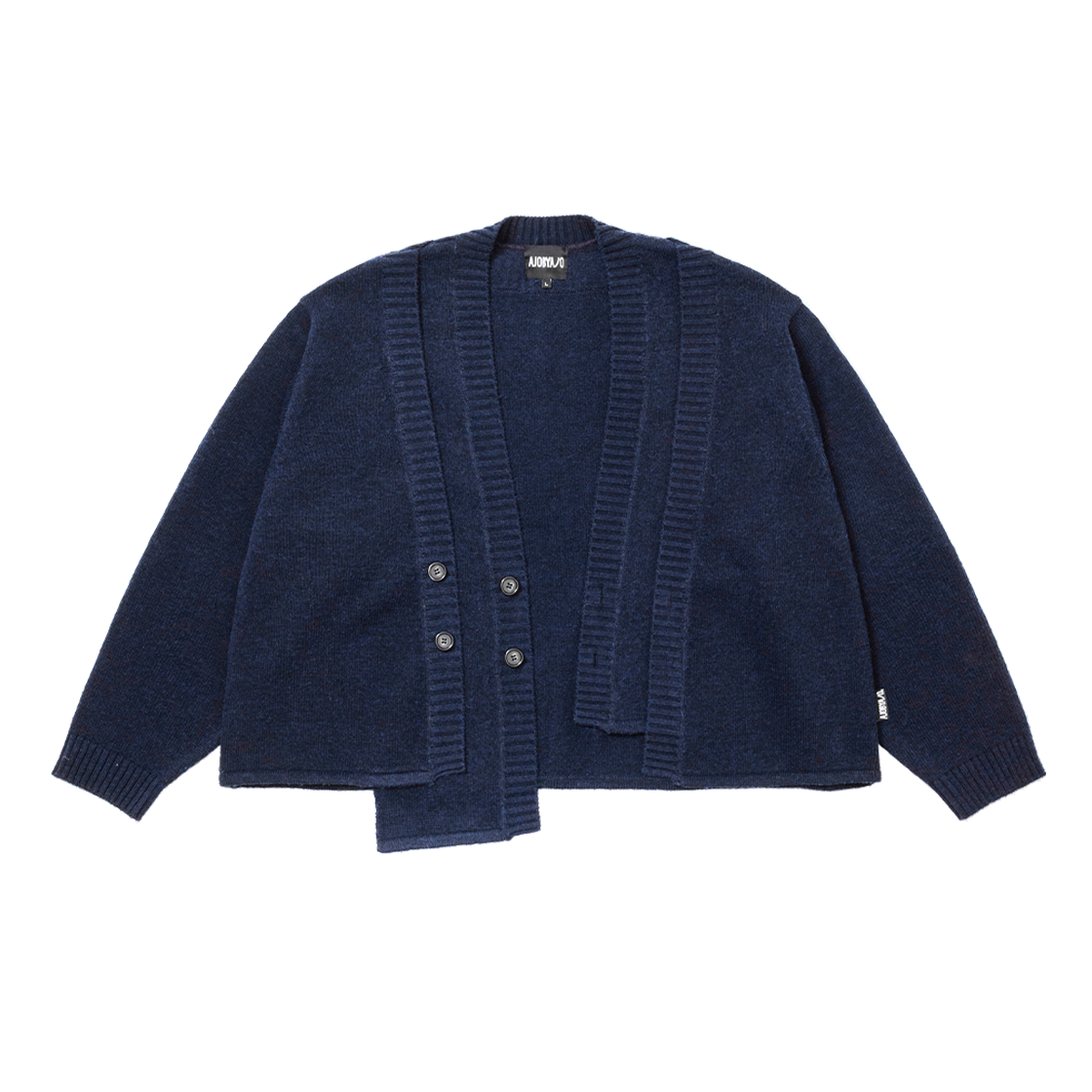AJ254OT007NV AJOBYAJO Double Layered Cardigan Navy