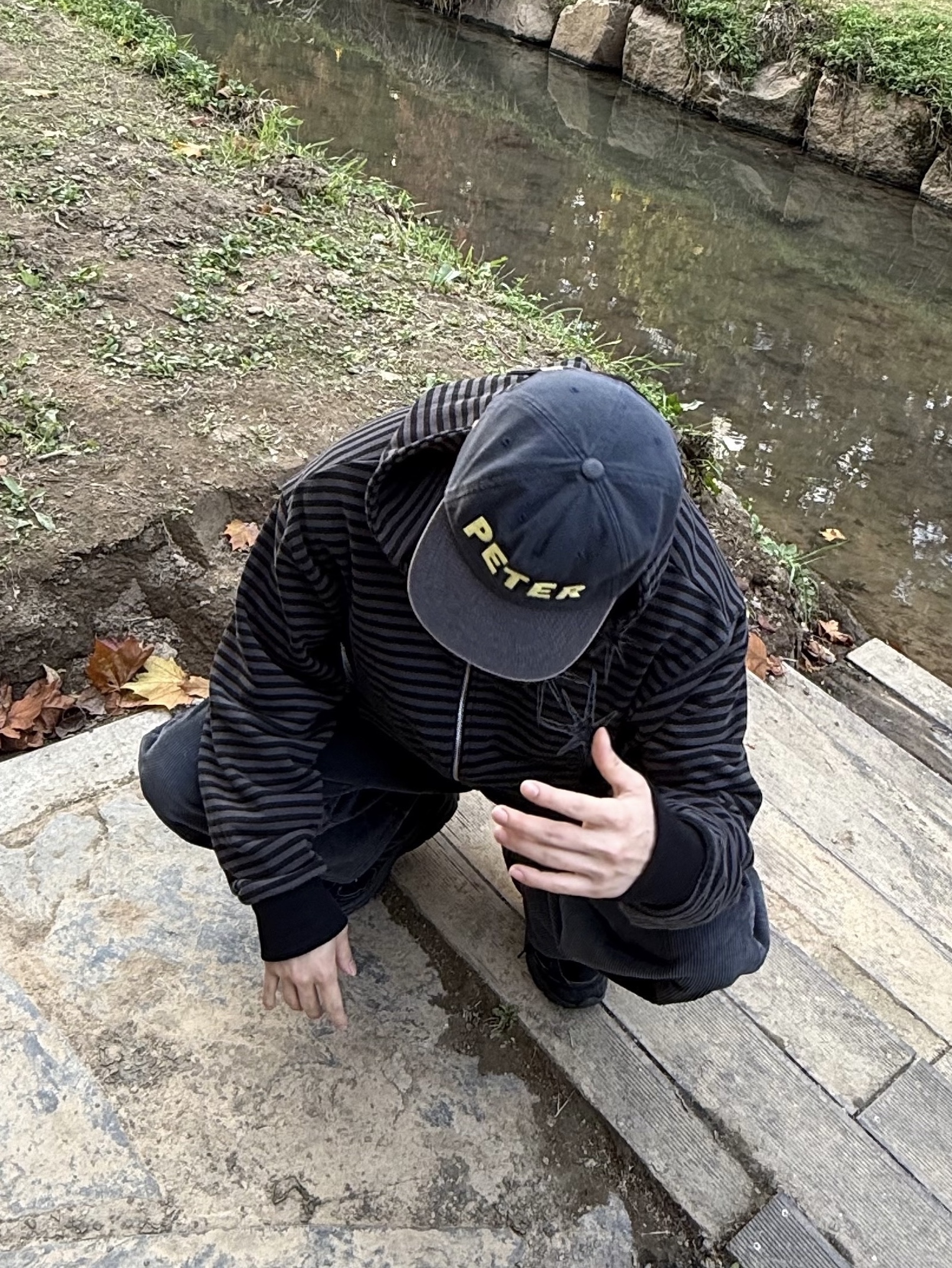 My Name is Peter 5-Panel Peter Cap Navy 착용 스타일 - 4