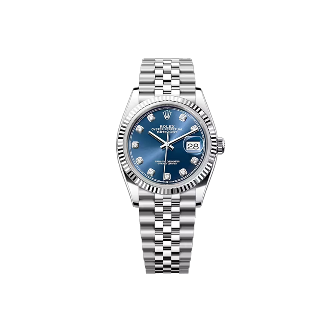 IT4TF5LDQF4D Rolex Datejust 36 - 126234 Blue 10P Jubilee No. 6594