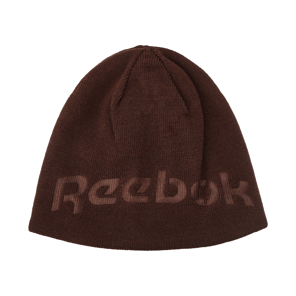 REHE5FY10W3 Reebok Jacquard Logo Beanie Dark Brown