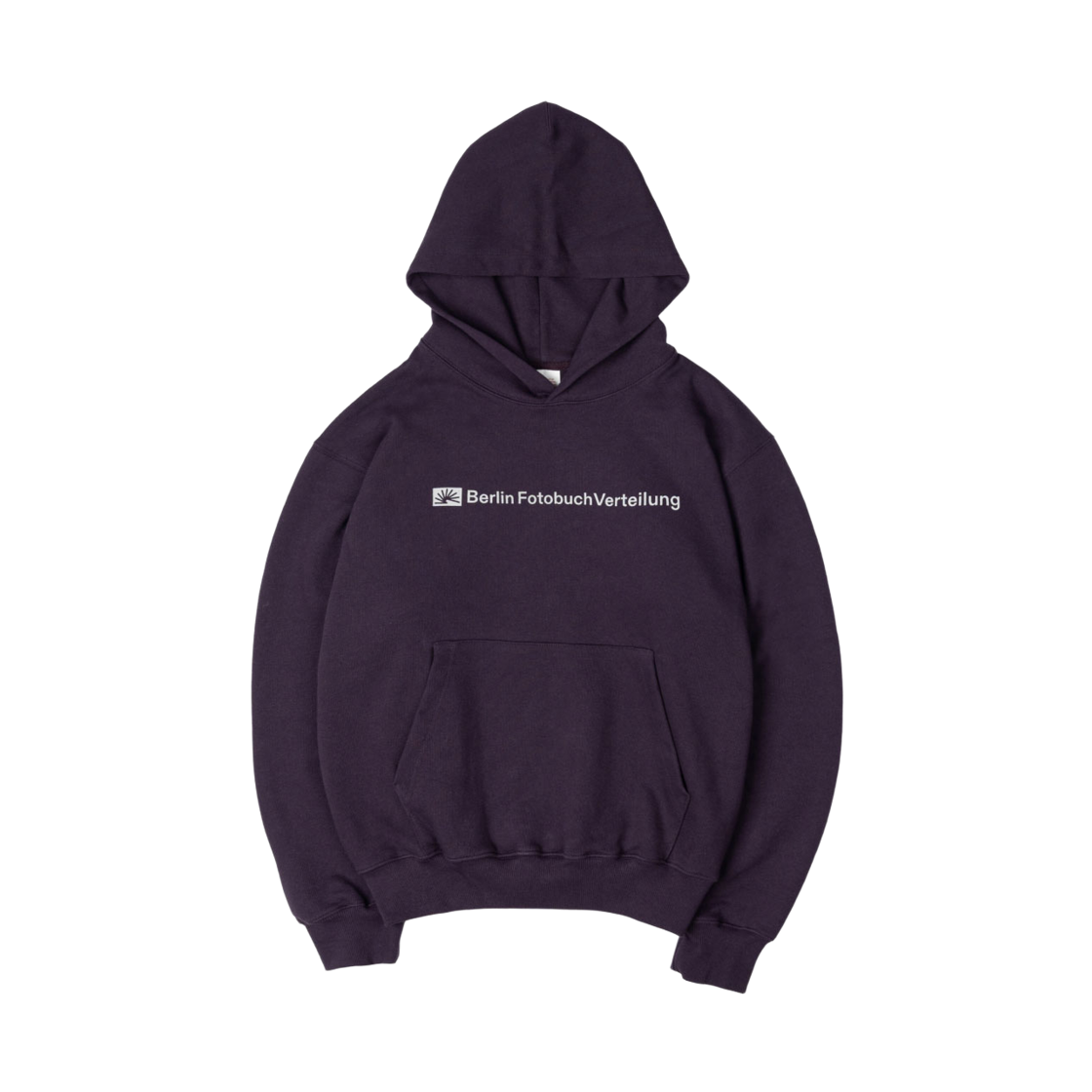 ODE-HO-140-BG Berlin Photobook Distribution Bfv Center Logo Hoodie Purple