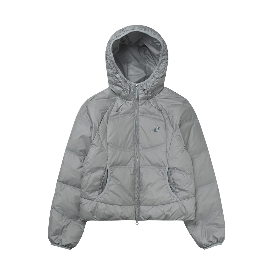 NBNPF4W942-91 (W) New Balance Flying Lightweight Hooded Down Jacket Silver