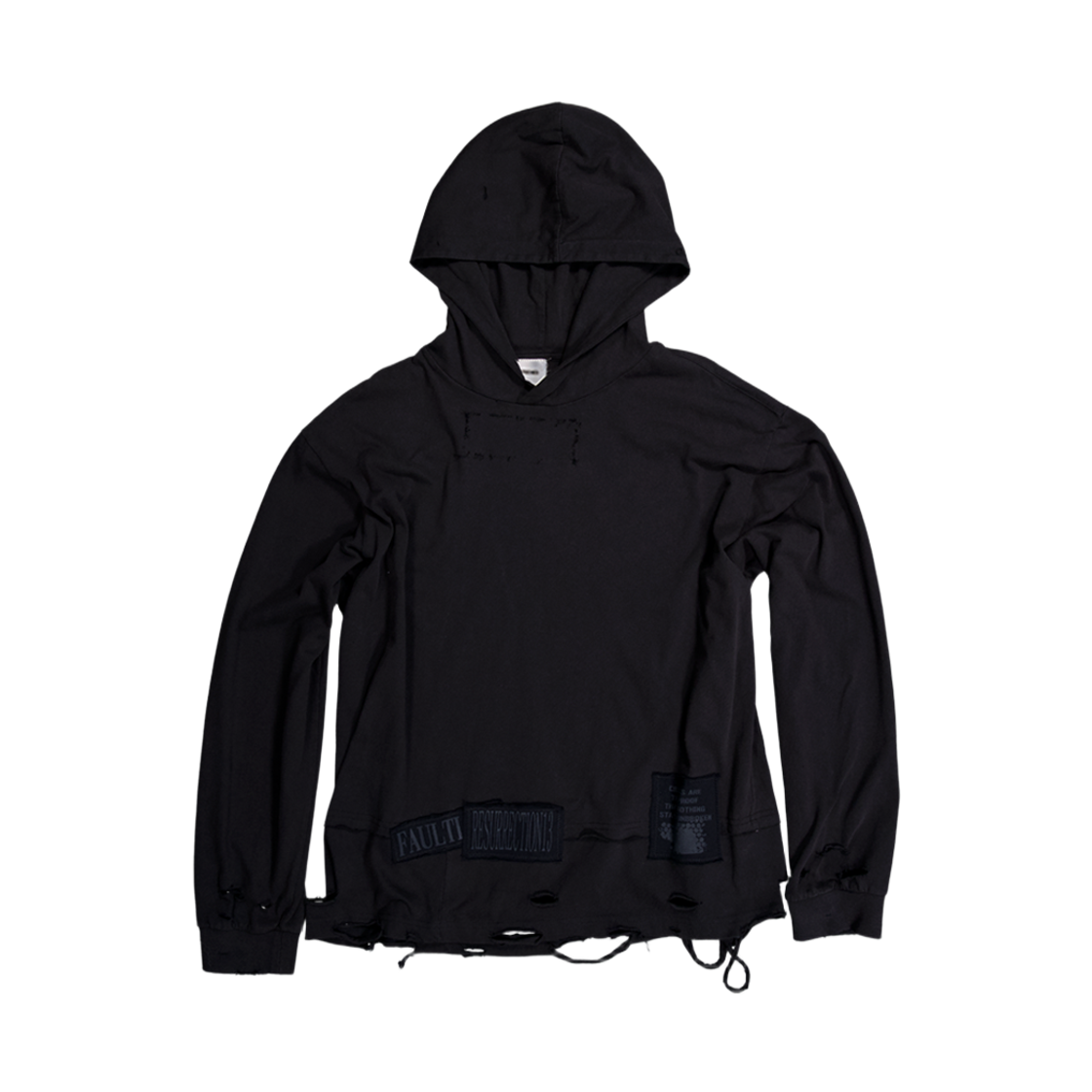 레저렉션13 후드 슬리브 블랙(Resurrection13 Hood Sleeve Black)