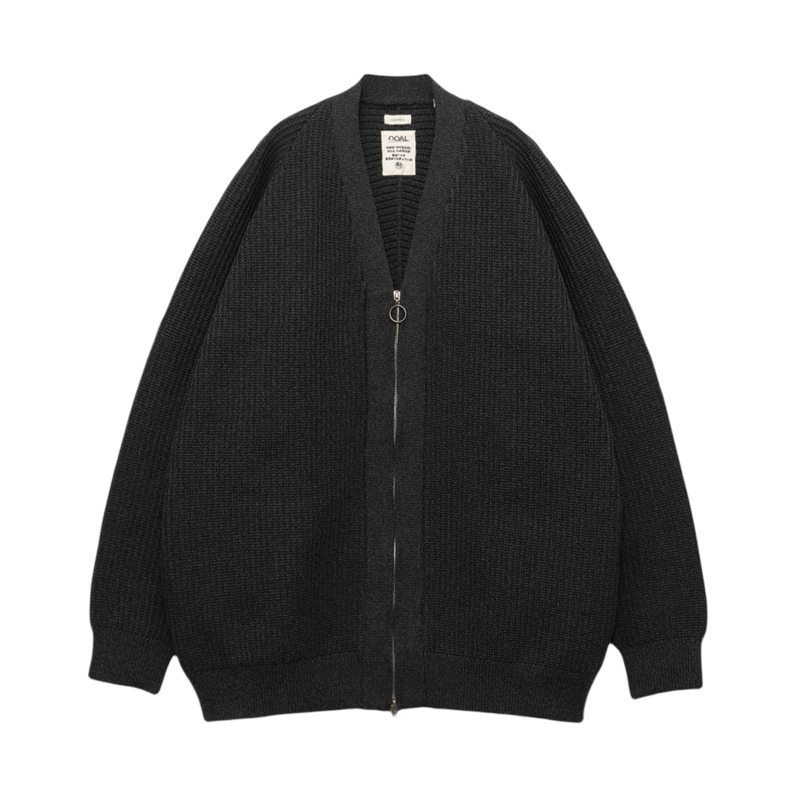 S25FJ013 Nanamica 5G Zip Up Cardigan Black