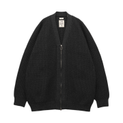 Nanamica 5G Zip Up Cardigan Black