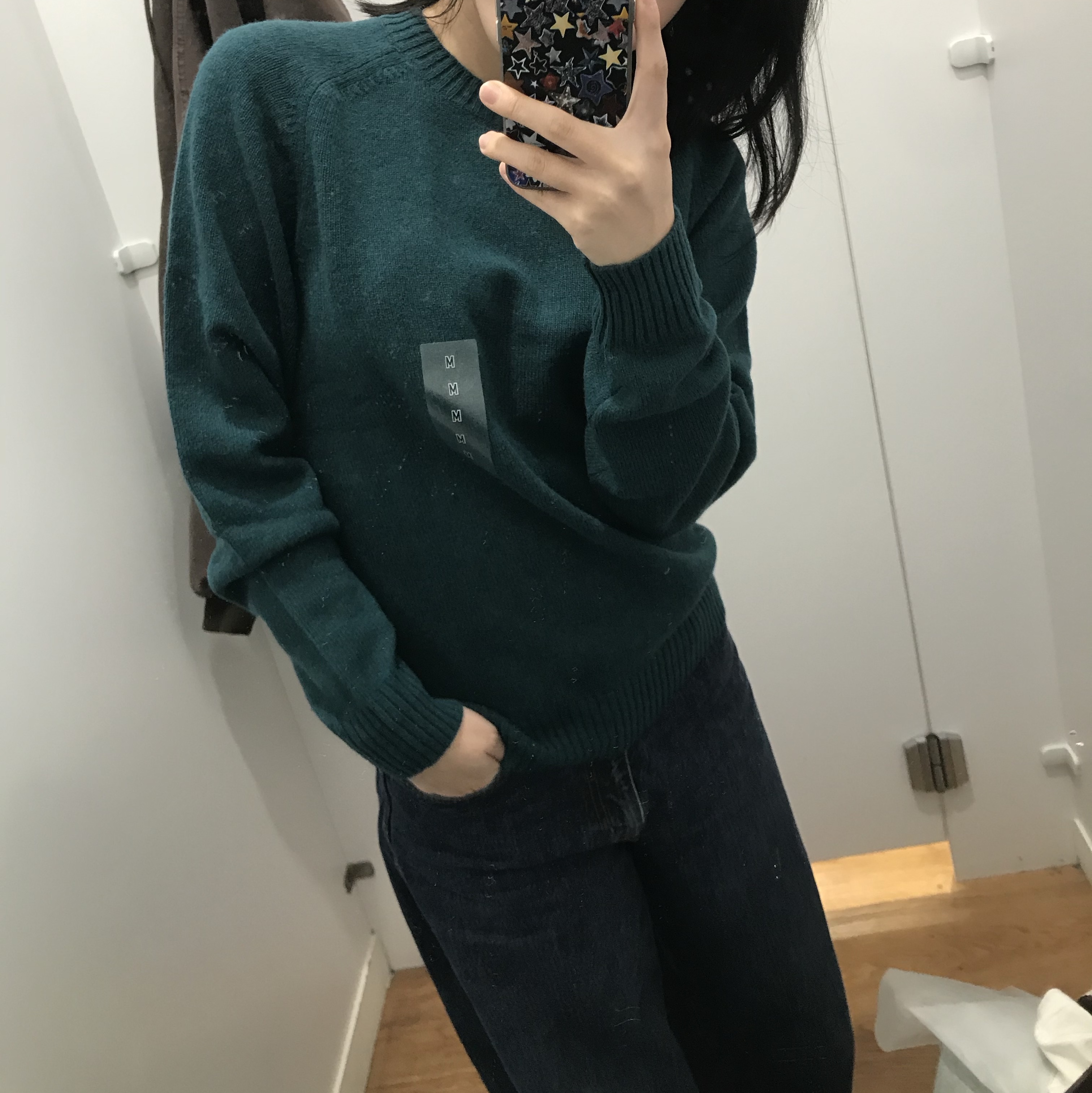 Uniqlo x Needles Fleece Wide Pants Black - KR 착용 스타일 - 5