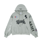 Protocol Index x Vandy The Pink Reconstructed Sweatshirts Zip Hoodie Melange Grey