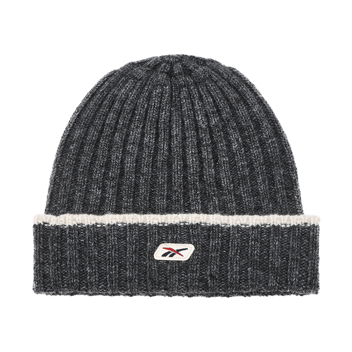 REHE5FY11CG Reebok Vector Patch Beanie Charcoal