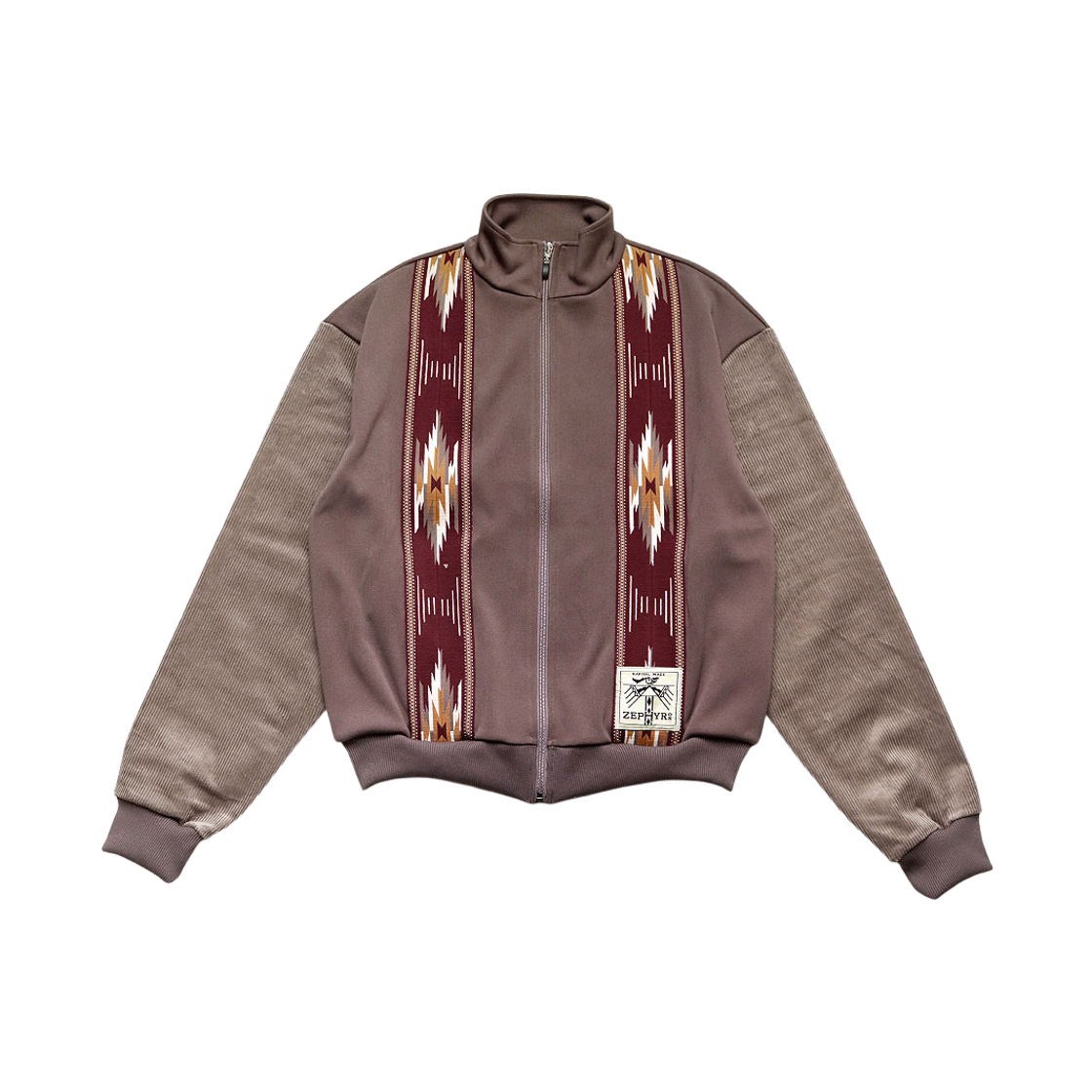 K2304LC093/EK-1600LC/A Kapital Smooth Jersey Kochi & Zephyr Track Jacket Light Brown