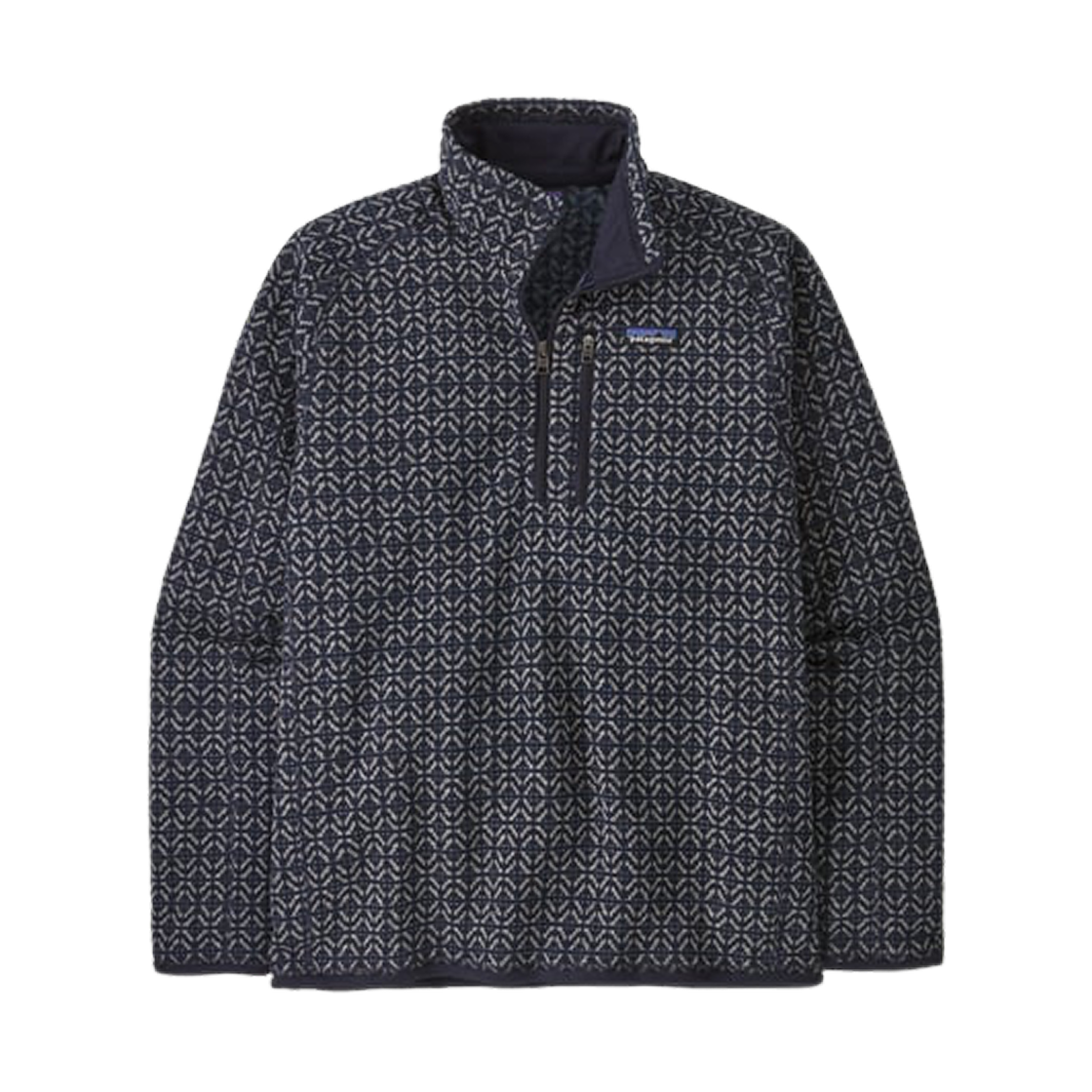 25523 Patagonia Better Sweater 1/4 Zip Fleece Scales Sunken Blue