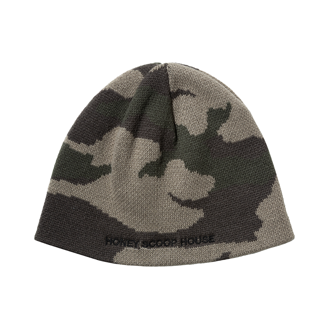 허니스쿱하우스 EMB 비니 카모(Honey Scoop House EMB Beanie Camo)