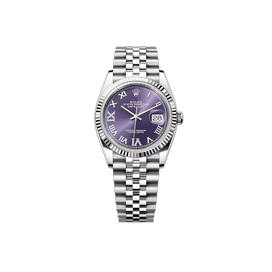IT6U6U69HGNK Rolex Datejust 36 - 126234 Oberjin Roman + 69 Diamonds Jubilee No. 6780