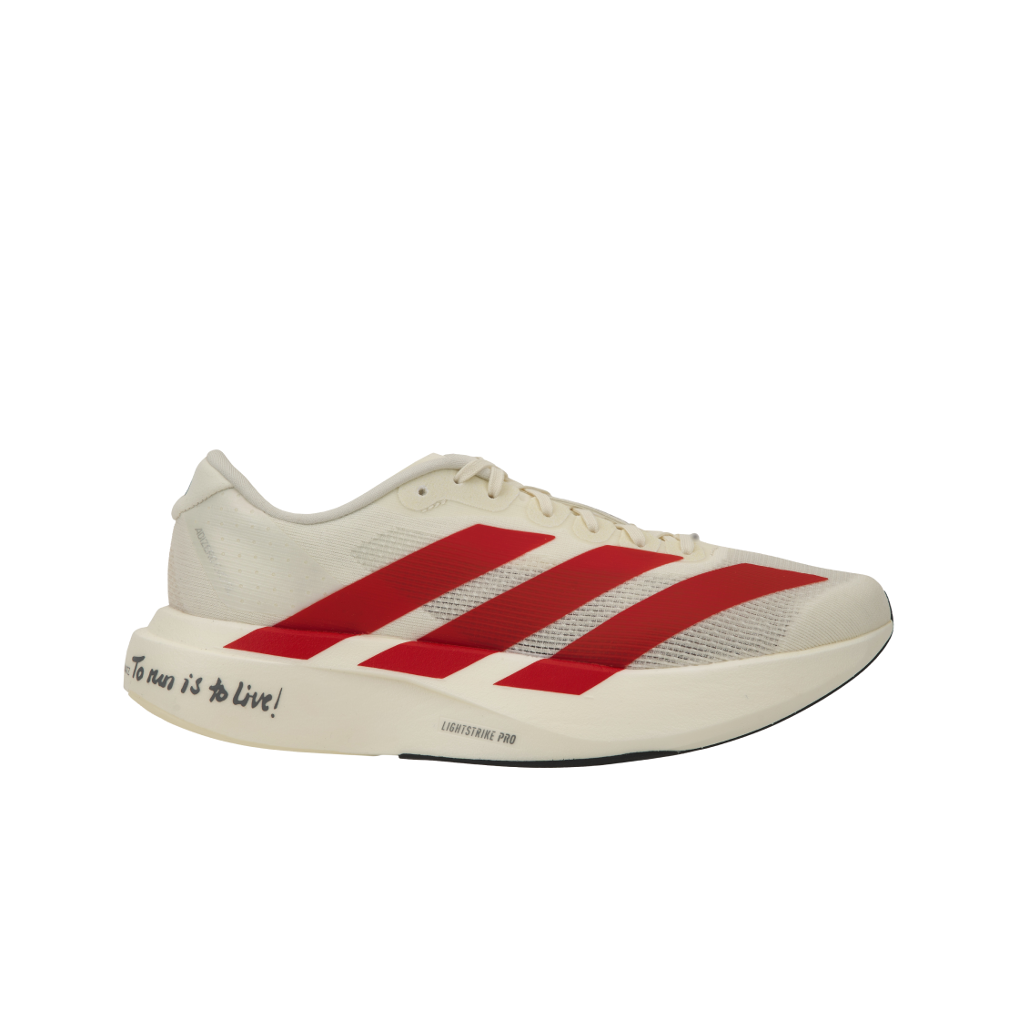 아디다스 아디제로 EVO SL 오프 화이트 베러 스칼렛(Adidas Adizero EVO SL Off White Better Scarlet)
