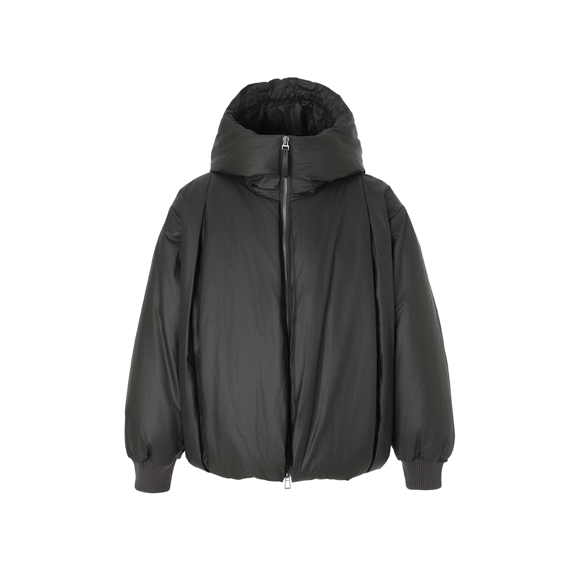 SH6JP608KK Songzio Homme Multi Pleats Hood Down Jumper Khaki