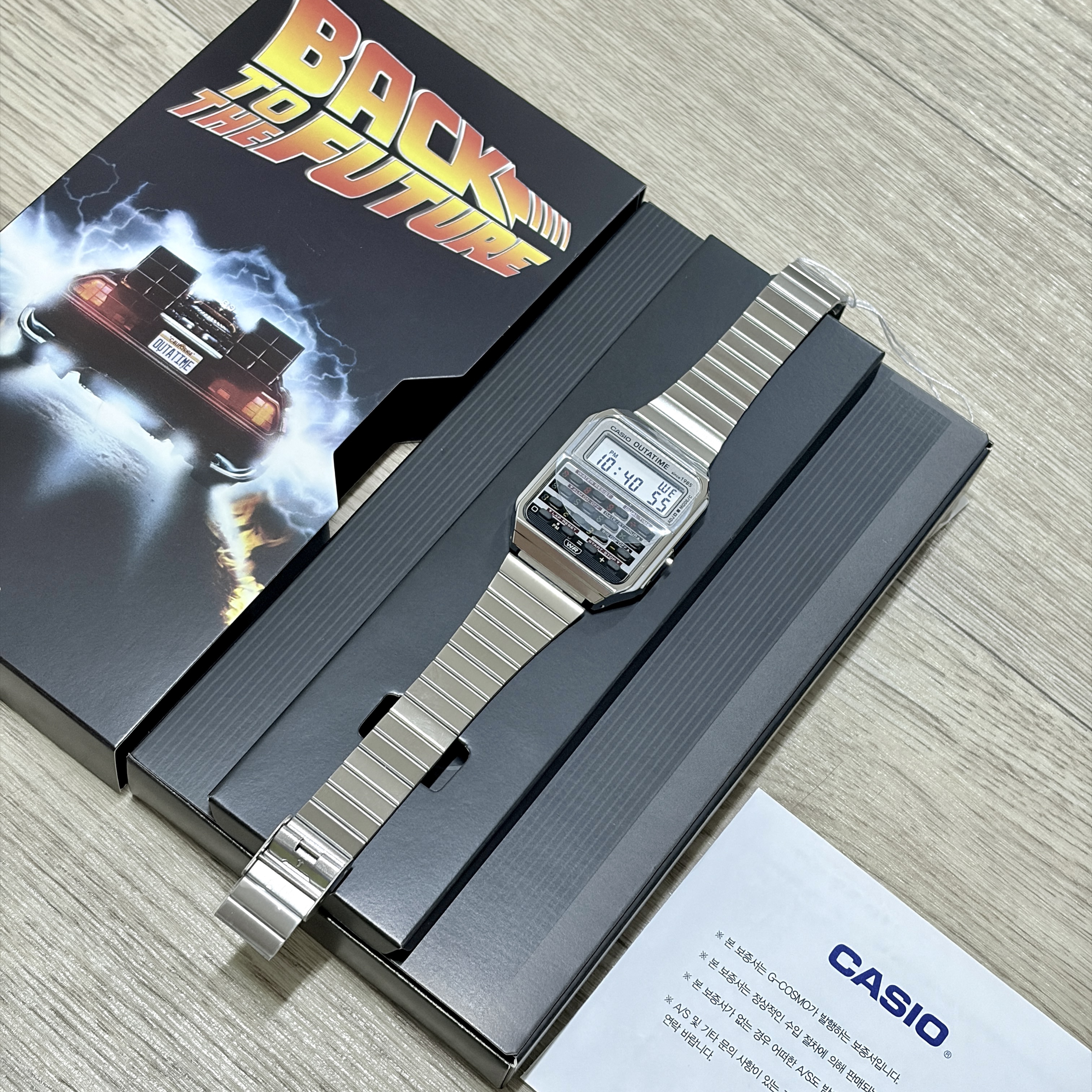 Casio x Back to the Future CA-500WEBF-1A 착용 스타일 - 1