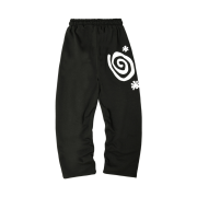AMOU Molly One Tuck Sweat Pants Black