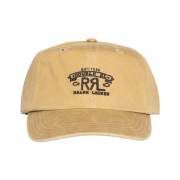 Double RL Ranch Logo Twill Ball Cap Khaki