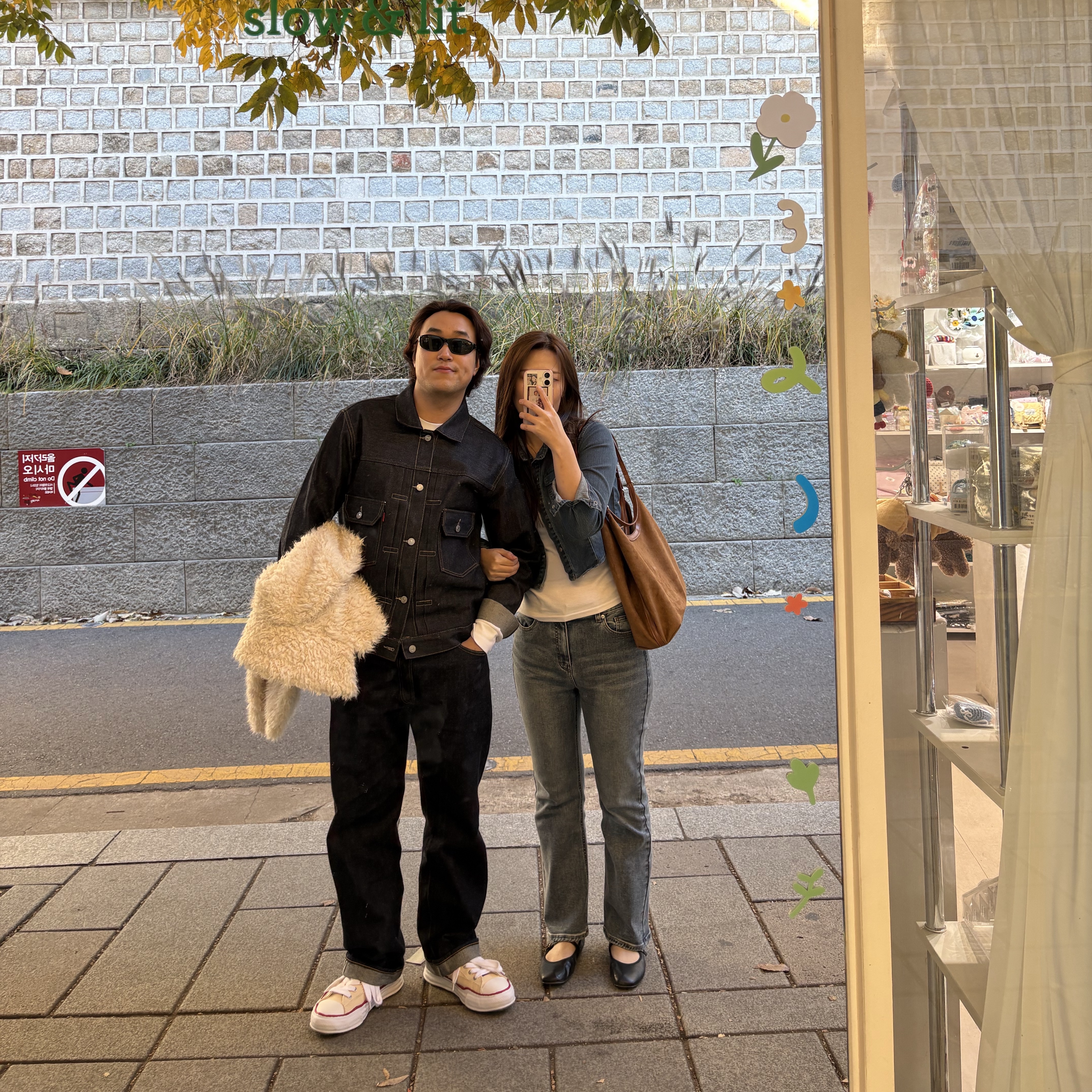 Levi's LVC 1953 TYPE II Jacket Rigid Indigo, Ray-Ban DADDY-O II Polished Black Frame Green Classic G-15 Lenses 착용 스타일 - 4