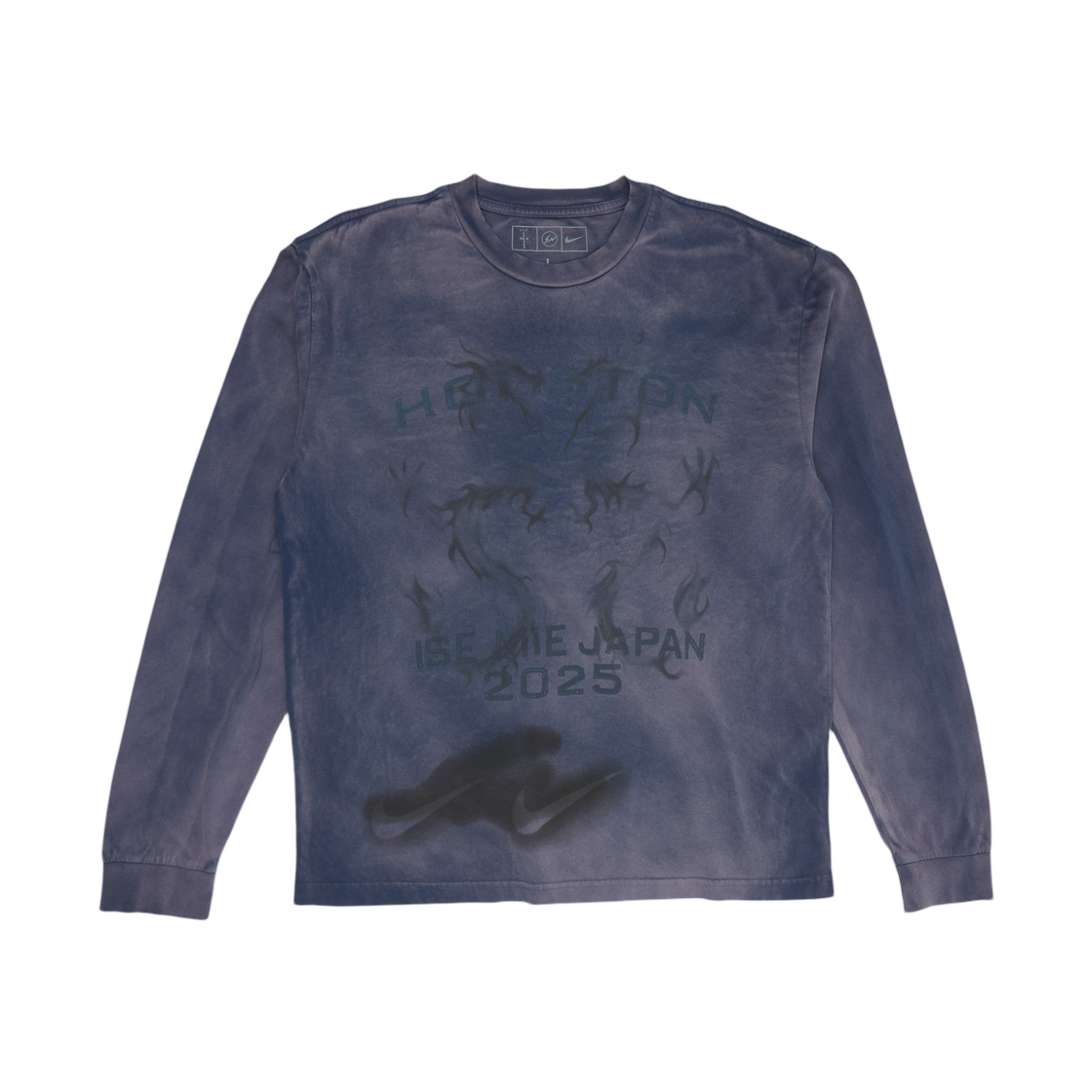 - Travis Scott Cactus Jack x Fragment x Nike Houston To Ise Mie Longsleeve Navy