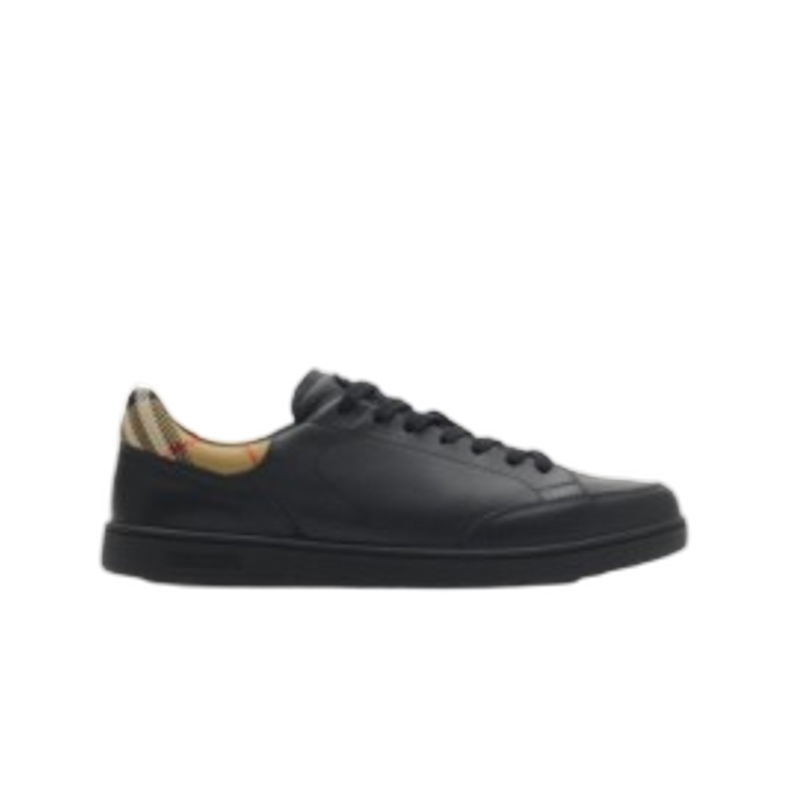 버버리 레더 세트 스니커즈 블랙 샌드 베이지(Burberry Leather Set Sneakers Black Sand Beige)