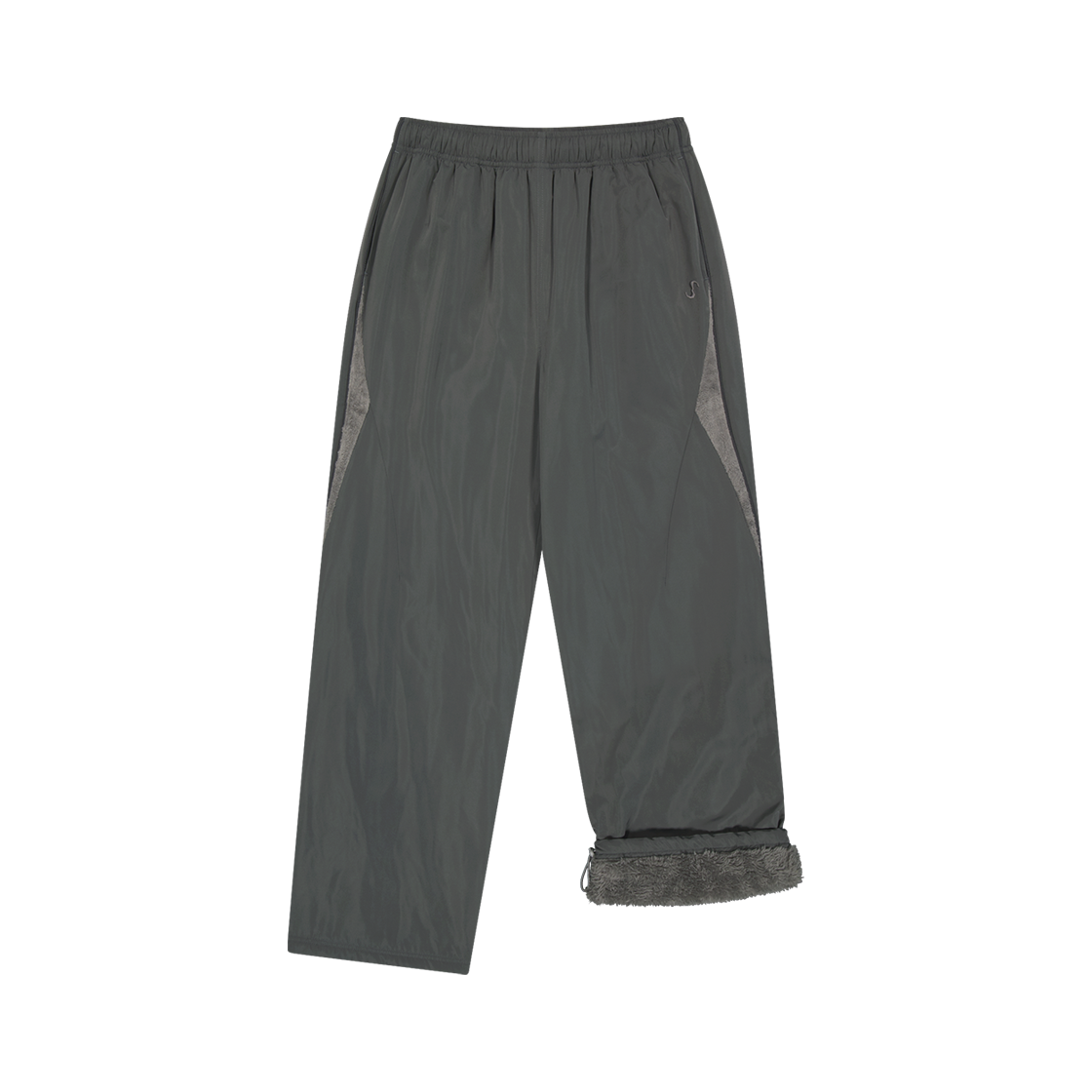 OJ25FWTR003CC OJOS Fleece Lined Nylon Pants Charcoal