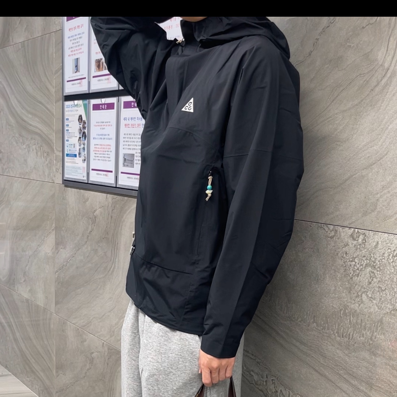 Nike ACG Storm-Fit ADV Cascade Rains Full Zip Jacket Black - Asia 착용 스타일 - 2